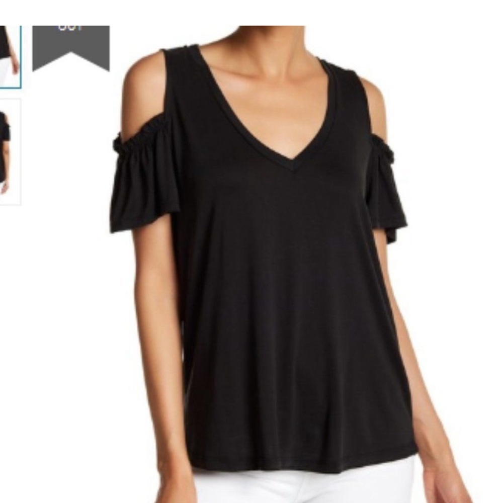 NWOT Harlow & Graham Cold Shoulder Tee - S